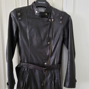 Dainer Leather Long Jacket